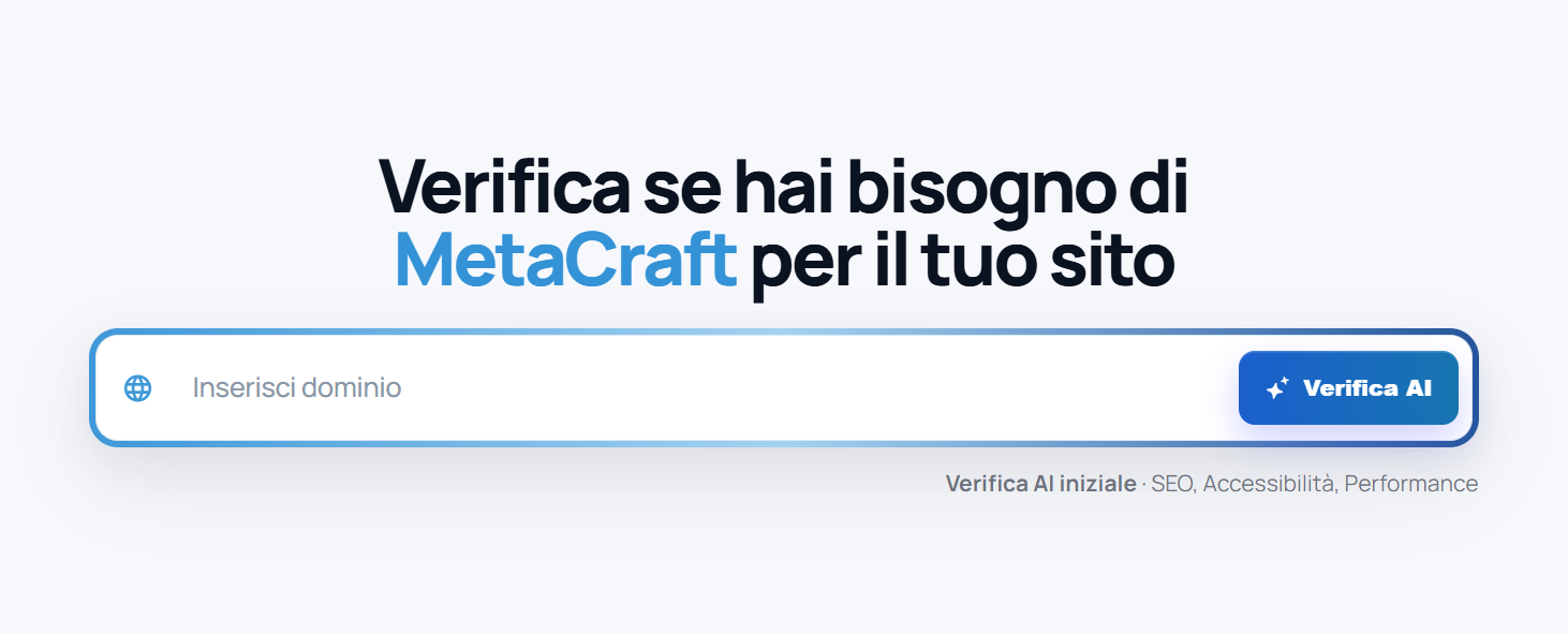Nuova funzionalità verifica AI MetaCraft