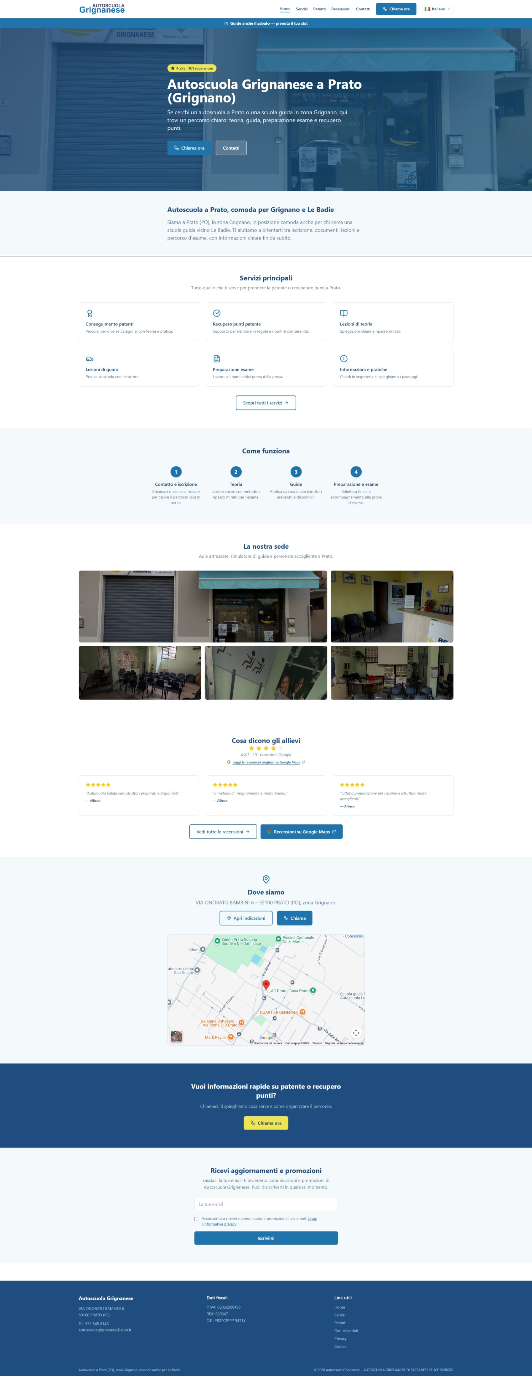 Anteprima sito autoscuolagrignanese.it