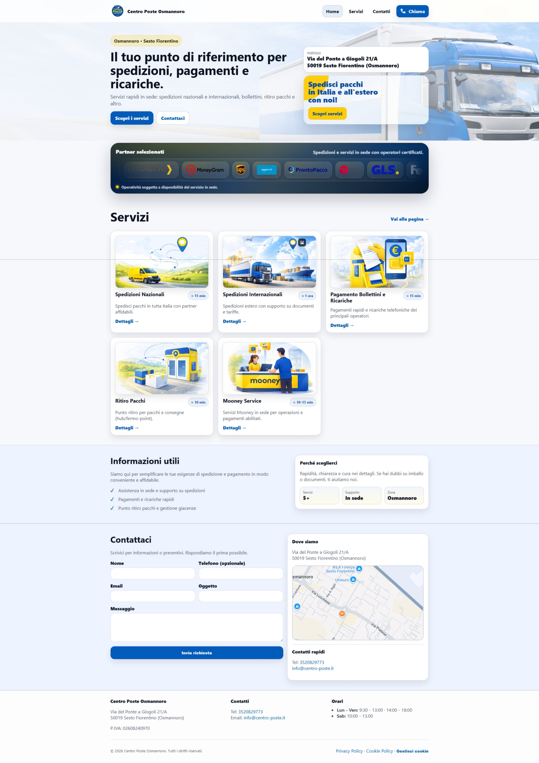 Anteprima sito centro-poste.it