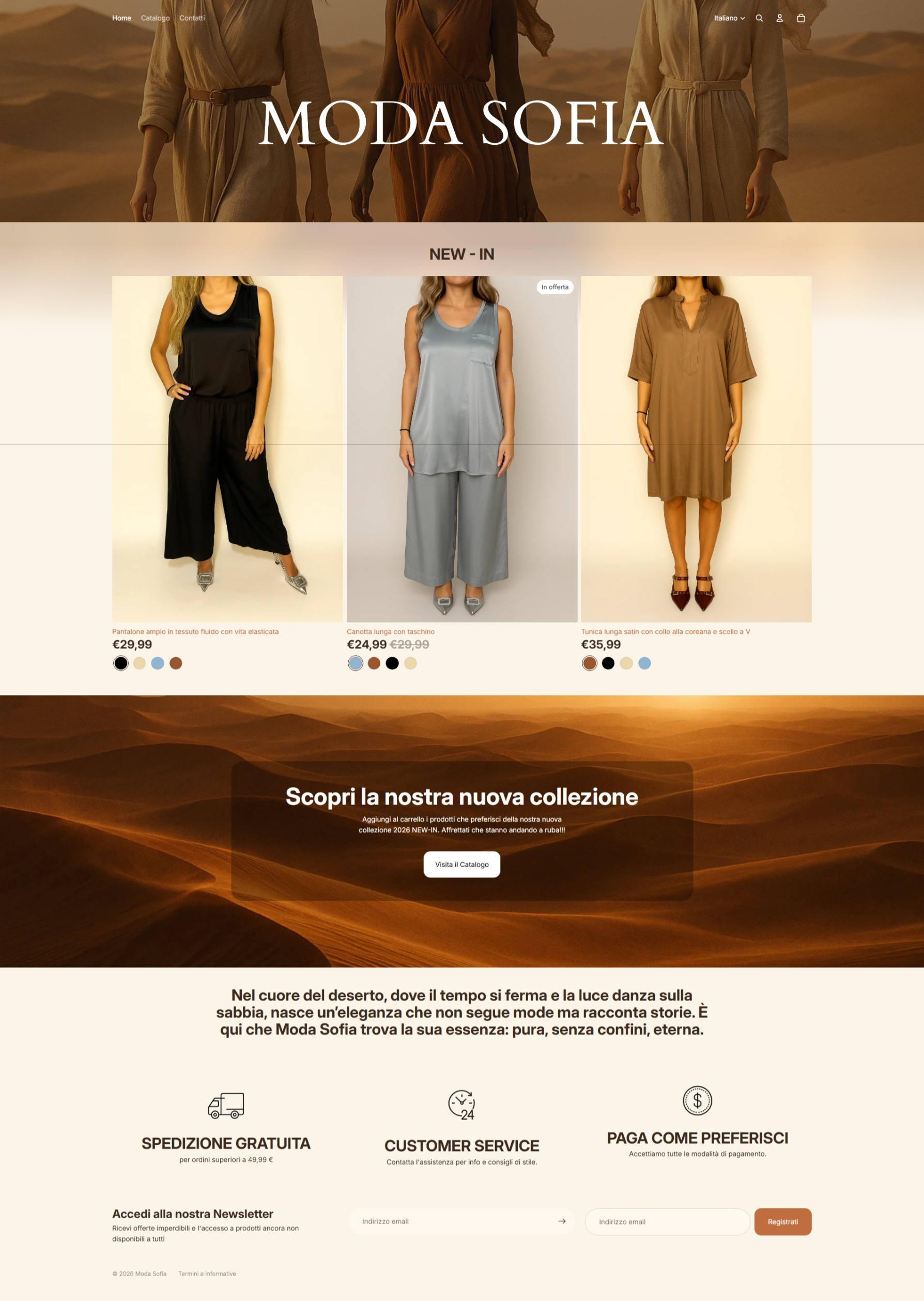 Anteprima sito modasofia.it