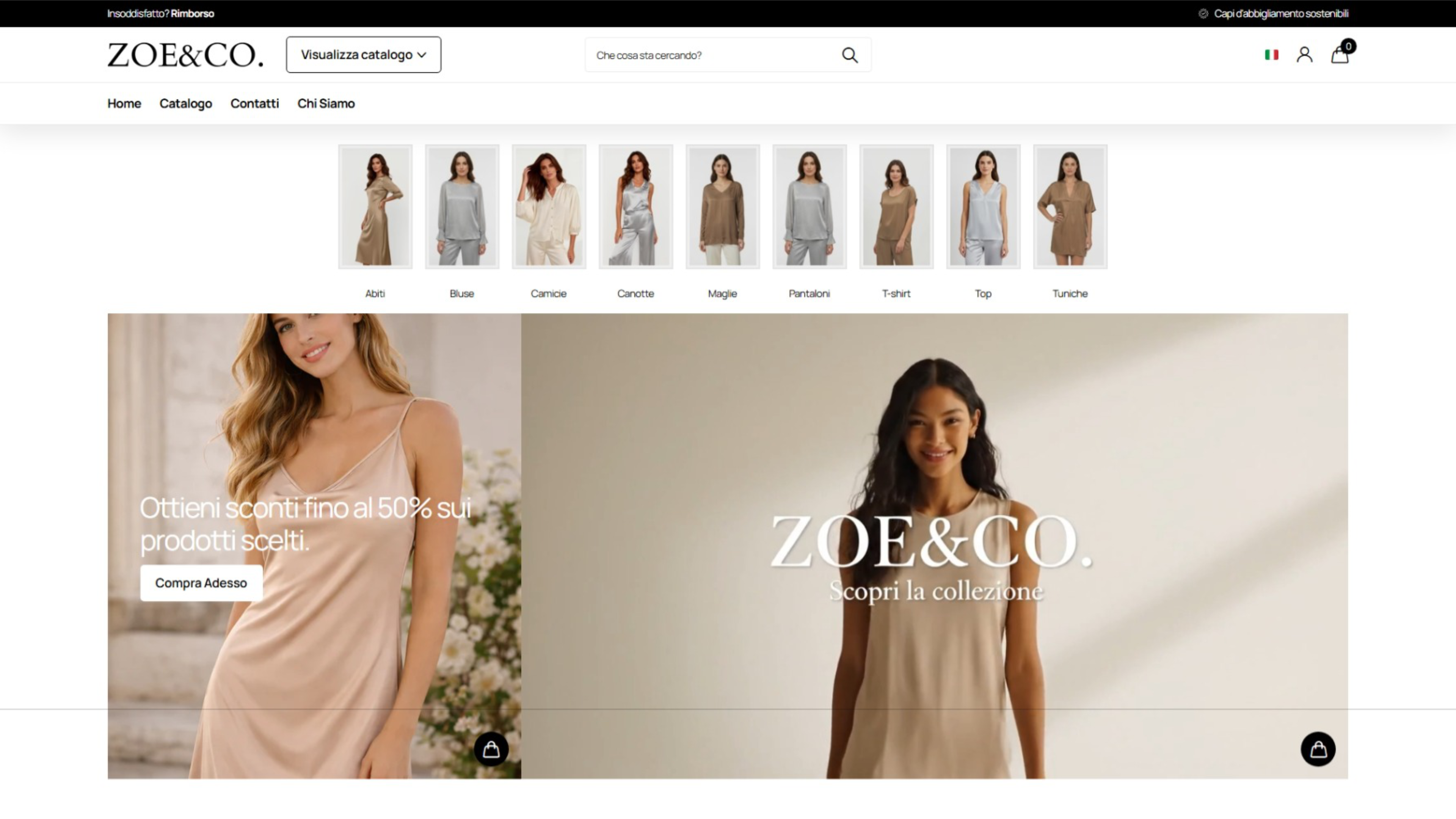 Anteprima sito zoe-it.com